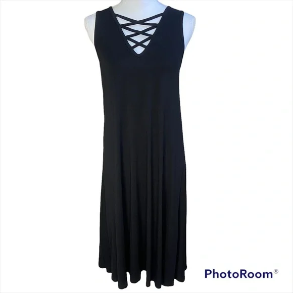 philosophy cut and sew dress Philosophy | Dresses | Philosophy Black Cut And Sew Dress Criss Cross  Stretch Knit Small Nwt